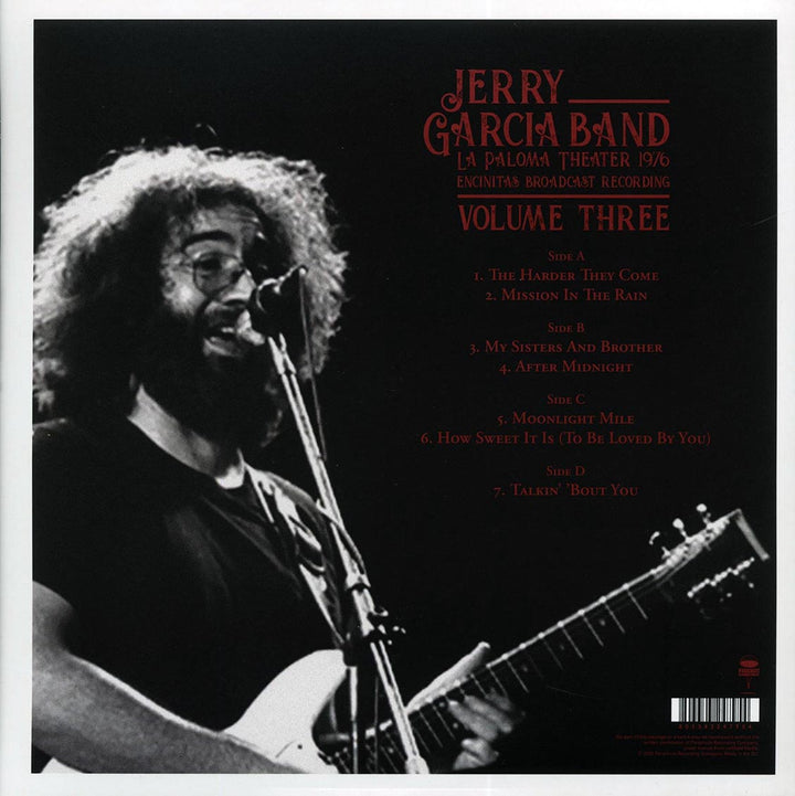 The Jerry Garcia Band - La Paloma Theater 1976 Volume 3: Encinitas Broadcast Recording (2xLP) - Vinyl LP - LP