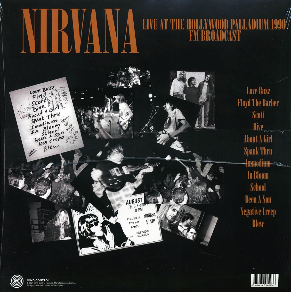 Nirvana - California Uber Alles: Live At The Hollywood Palladium 1990 FM Broadcast (ltd. 500 copies made) - Vinyl LP, LP