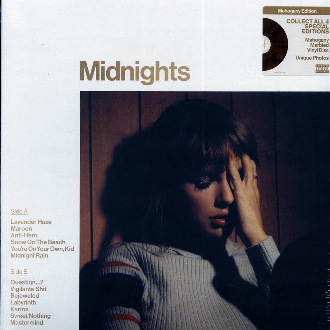 Taylor Swift - Midnights (Mahogany Marbled Vinyl Edition) (colored vinyl) - Vinyl LP