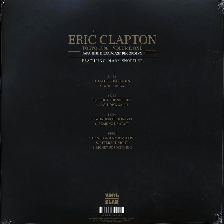 Eric Clapton - Tokyo 1988 Volume 1: Japanese Broadcast Recording Featuring Mark Knopfler (2xLP) - Vinyl LP - LP