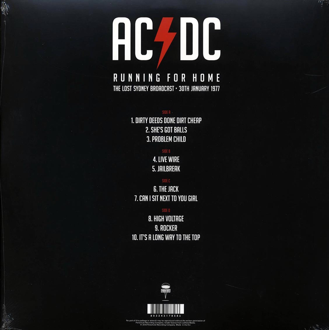 AC/DC - Running For Home: The Lost Sydney Broadcast, 30th January 1977 (ltd. ed.) (2xLP) (yellow vinyl) - Vinyl LP, LP