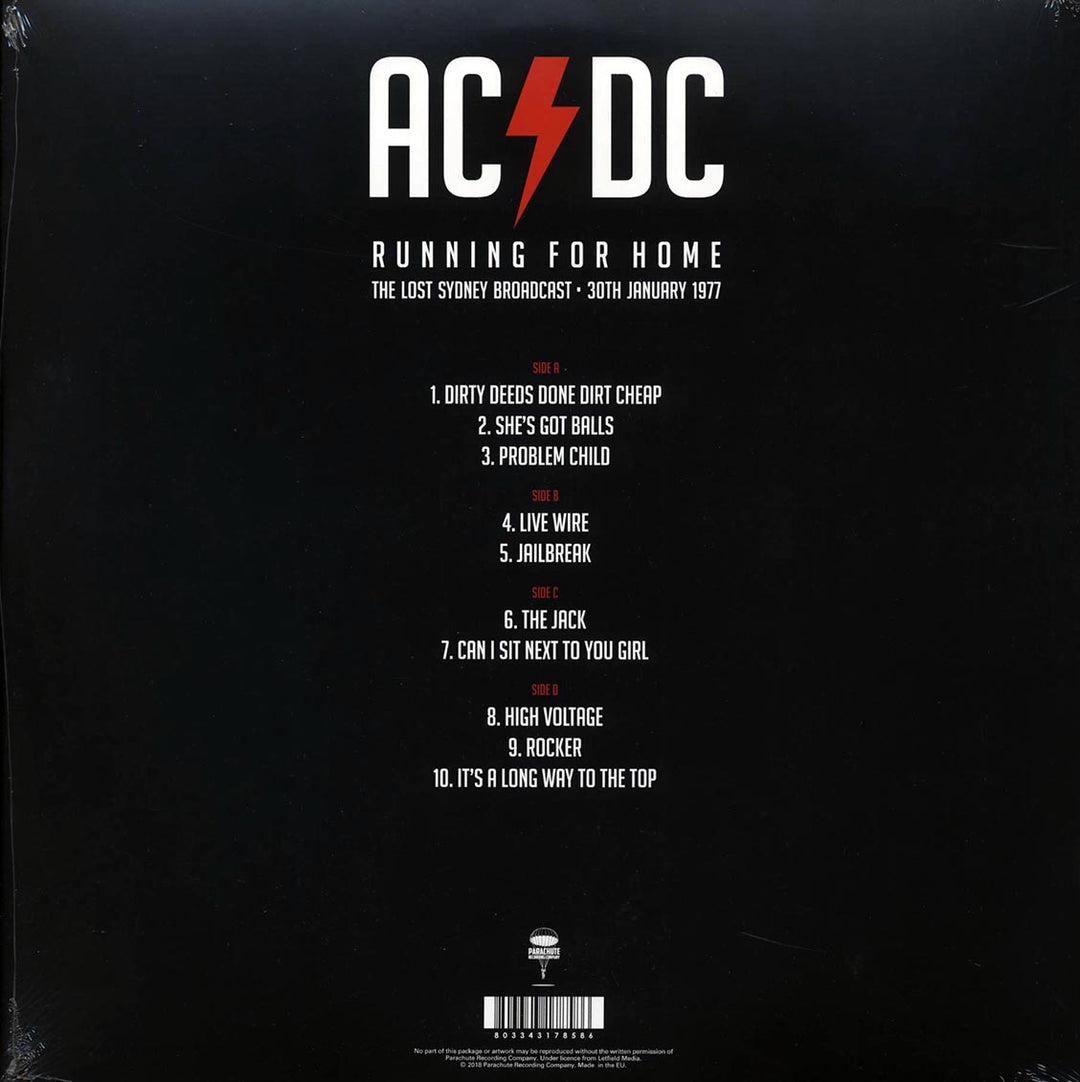 AC/DC - Running For Home: The Lost Sydney Broadcast, 30th January 1977 (ltd. ed.) (2xLP) (yellow vinyl) - Vinyl LP - LP