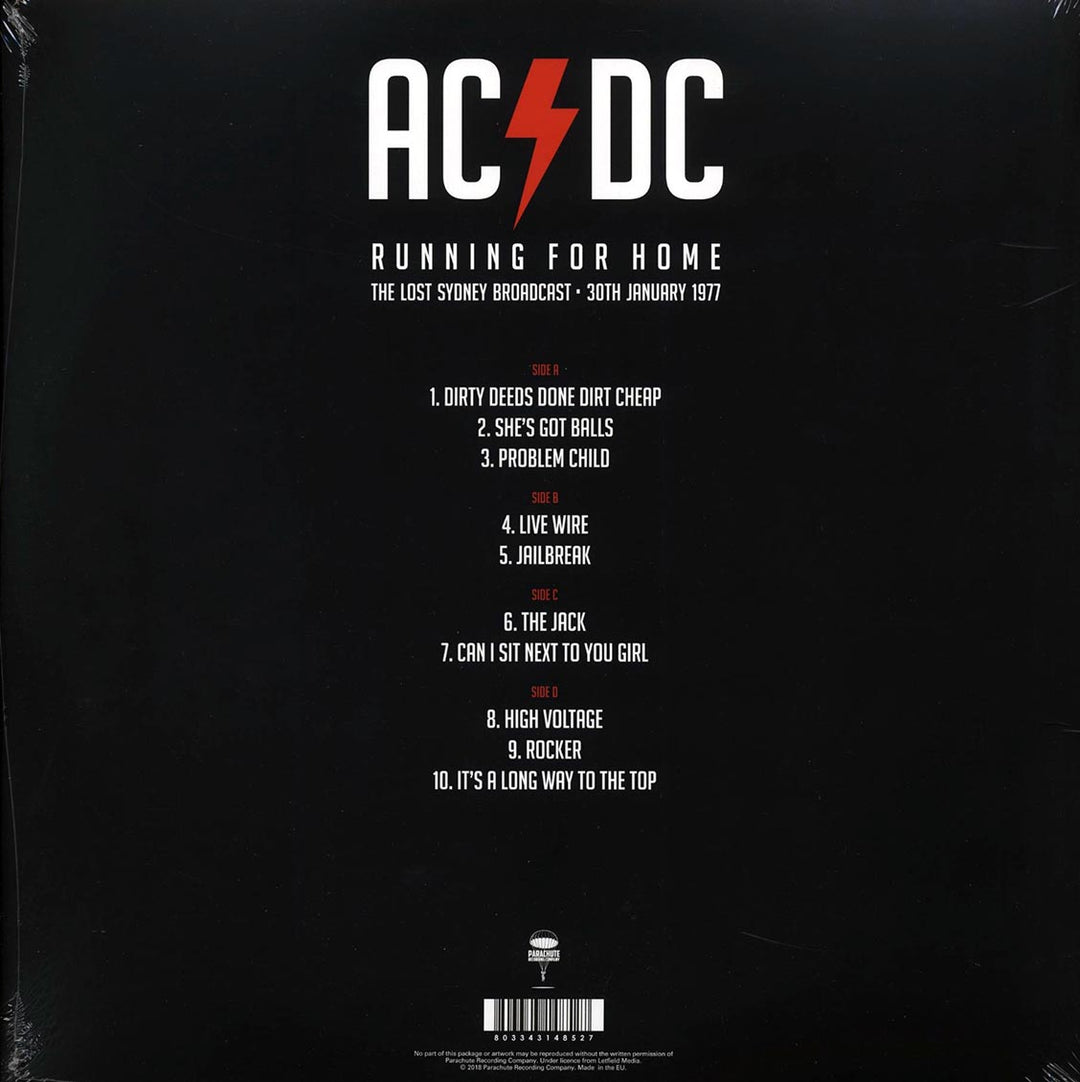 AC/DC - Running For Home: The Lost Sydney Broadcast, 30th January 1977 (2xLP) - Vinyl LP - LP