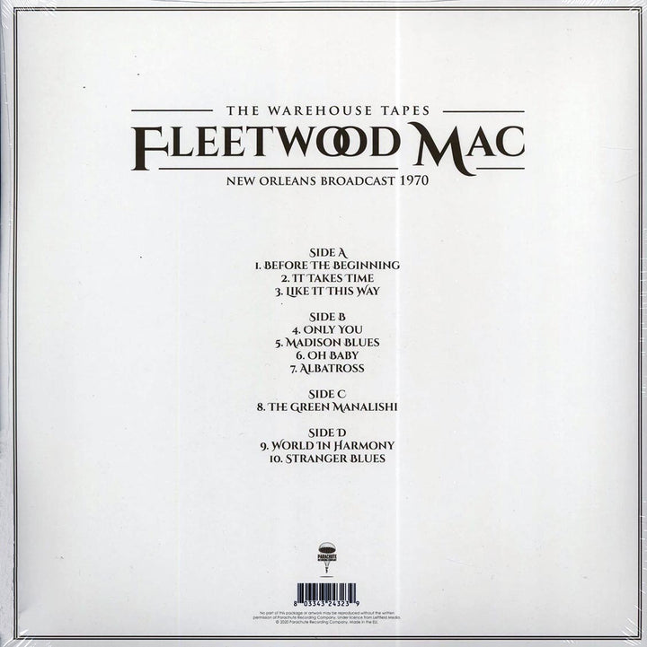 Fleetwood Mac - The Warehouse Tapes: New Orleans Broadcast 1970 (2xLP) - Vinyl LP - LP