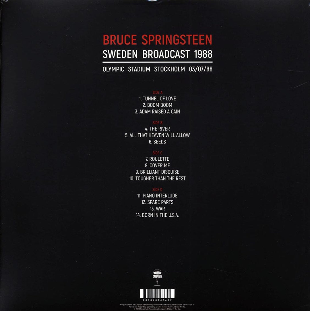 Bruce Springsteen - Sweden Broadcast 1988: Olympic Stadium Stockholm 03/07/88 (ltd. ed.) (2xLP) (white vinyl) - Vinyl LP - LP