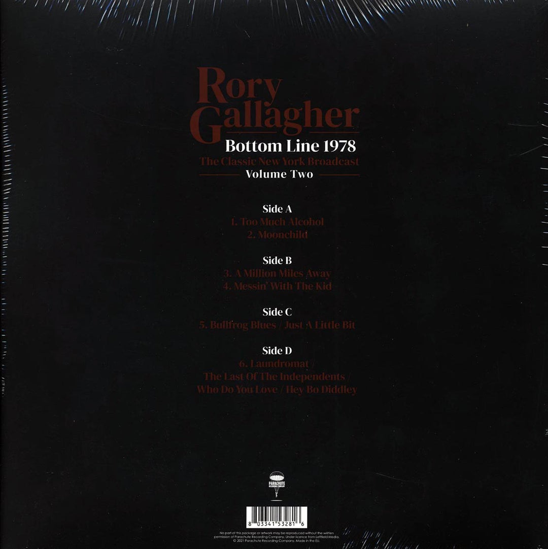 Rory Gallagher - Bottom Line 1978 Volume 2: The Classic New York Broadcast (2xLP) - Vinyl LP - LP
