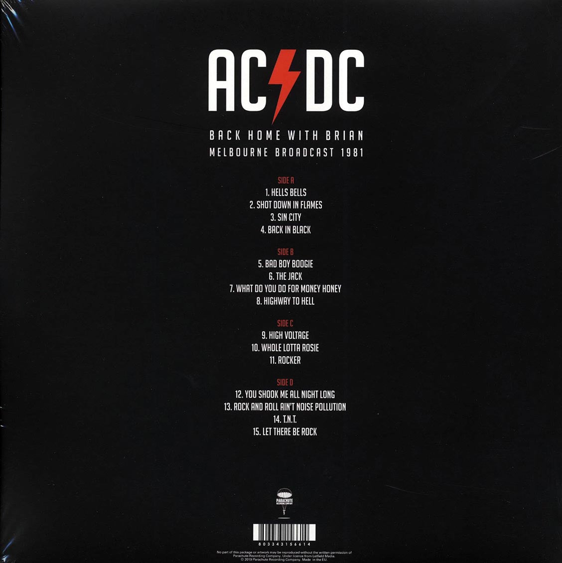 AC/DC - Back Home With Brian: Melbourne Broadcast 1981 (2xLP) (white vinyl) - Vinyl LP, LP