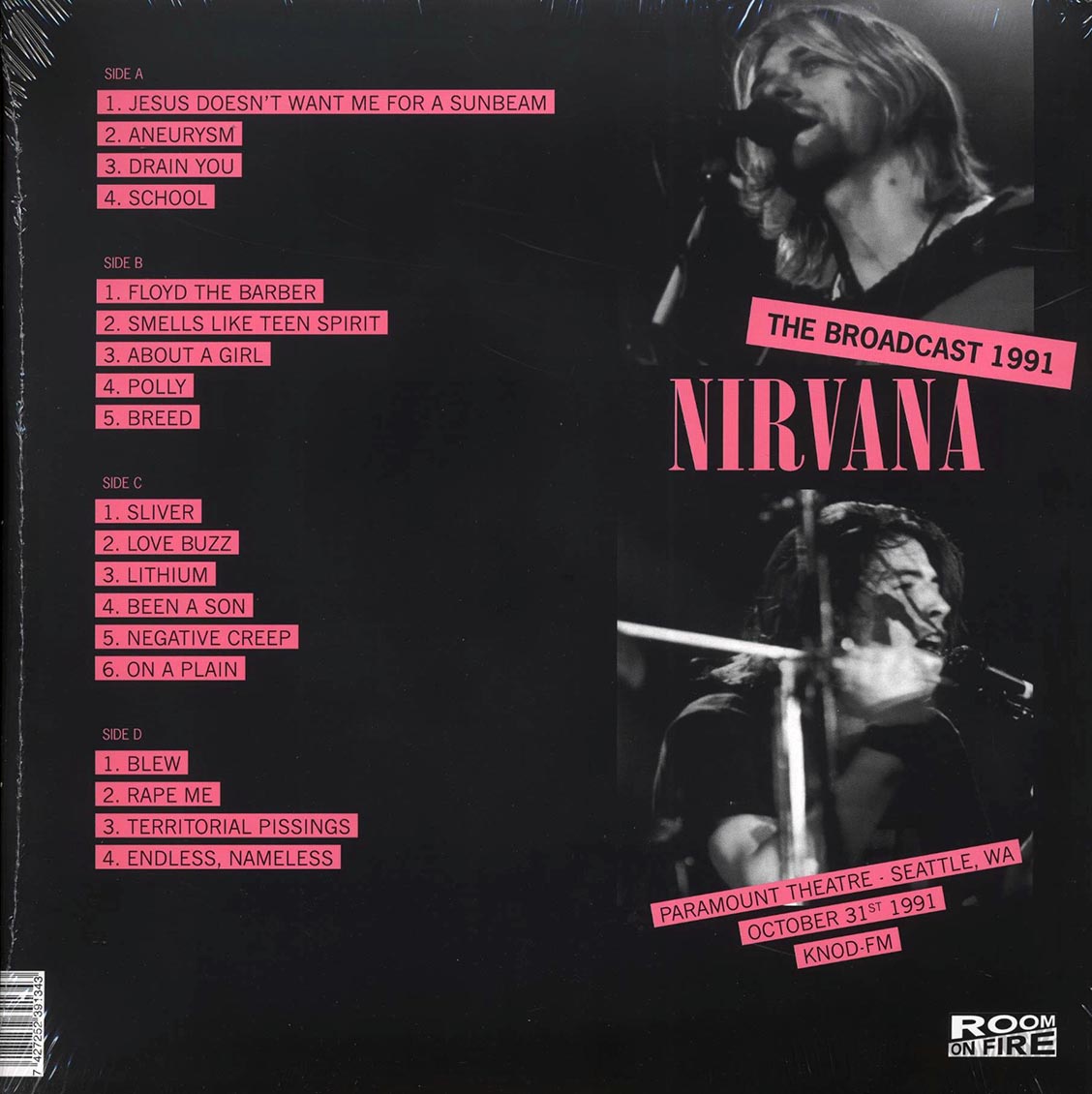 Nirvana - Paramount Theatre Seattle: The Broadcast 1991 October 31st (2xLP) - Vinyl LP, LP