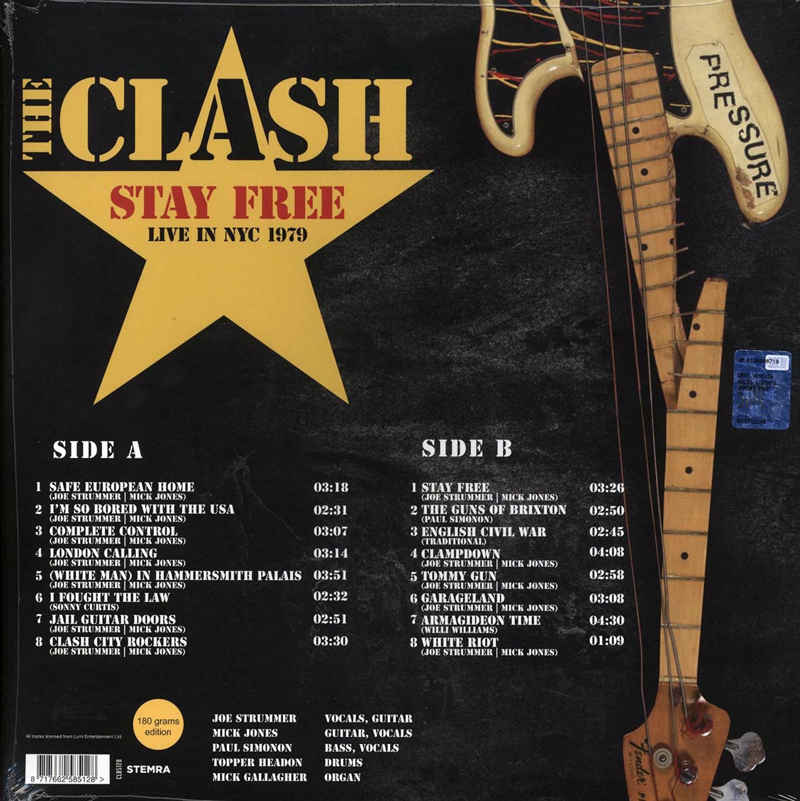 The Clash - Stay Free: Live In NYC 1979: Palladium September 21st - Vinyl LP, LP