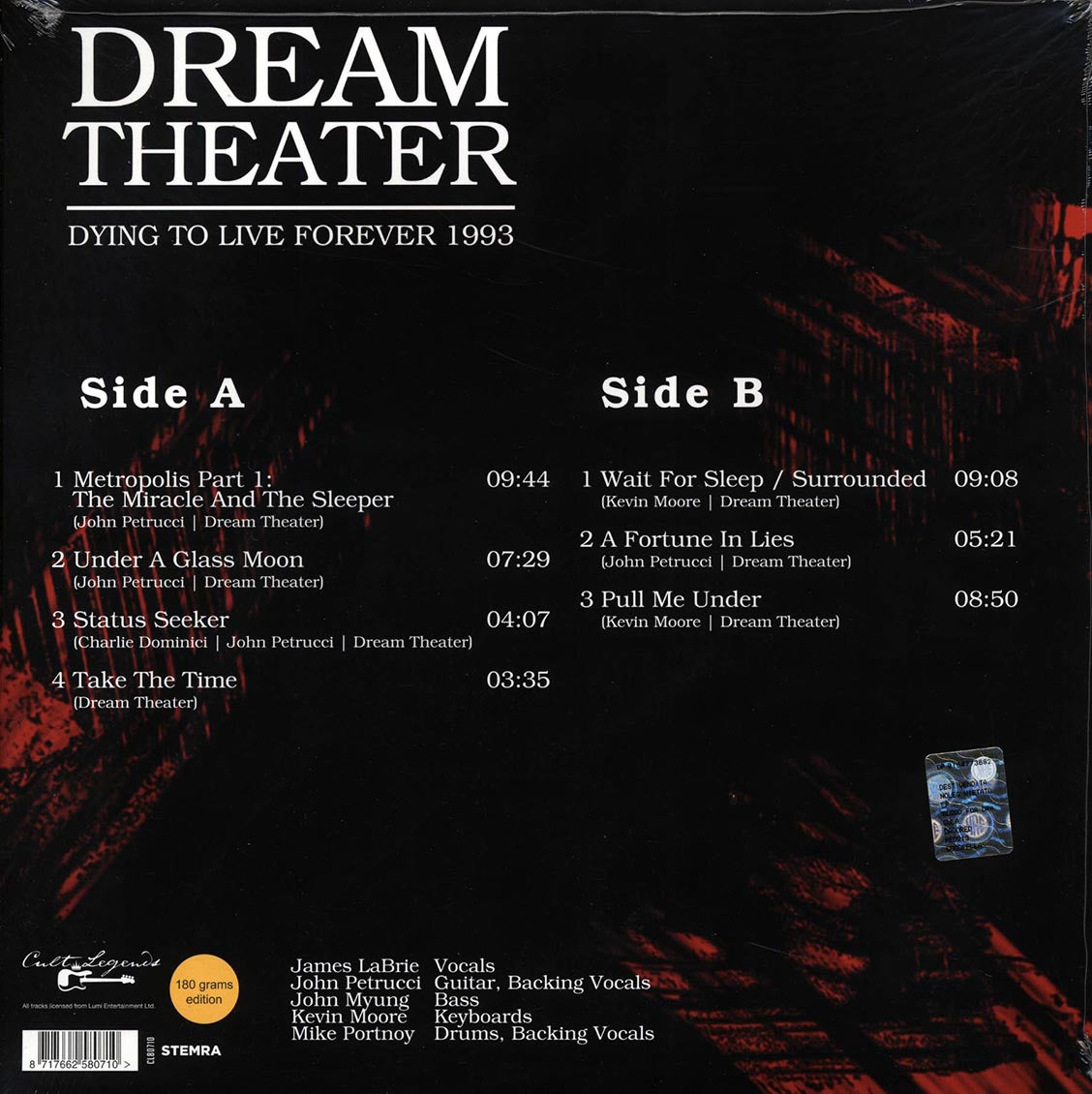 Dream Theater - Dyling To Live Forever 1993: Summerfest, Henry W Maier Festival Park, Milwaukee, June 29th - Vinyl LP, LP