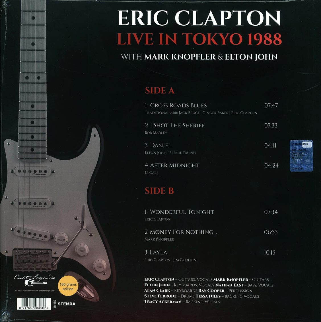 Eric Clapton, Mark Knopfler, Elton John - Live In Tokyo 1988: Tokyo Dome, Japan, November 2nd - Vinyl LP, LP