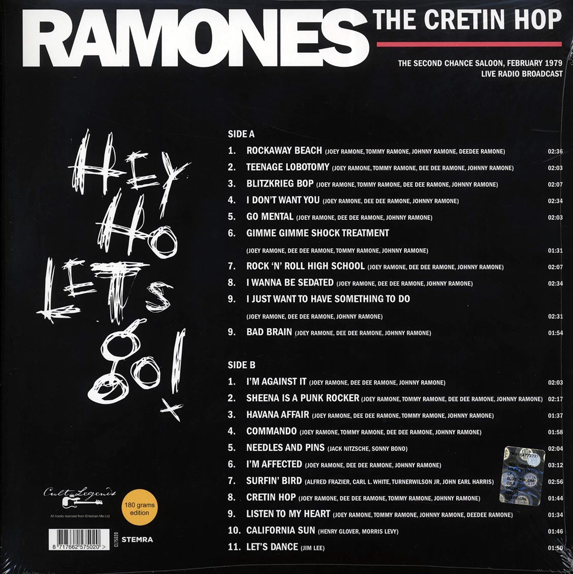 The Ramones - The Cretin Hop: Second Chance Saloon, Ann Arbor, MI, February 26th, 1979 - Vinyl LP, LP