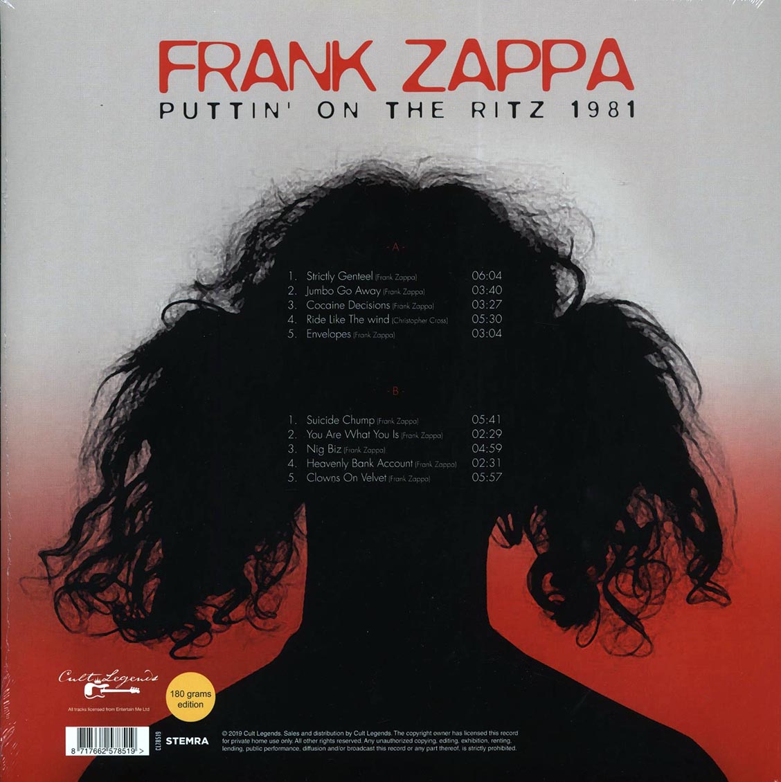 Frank Zappa - Puttin' On The Ritz 1981 - Vinyl LP, LP