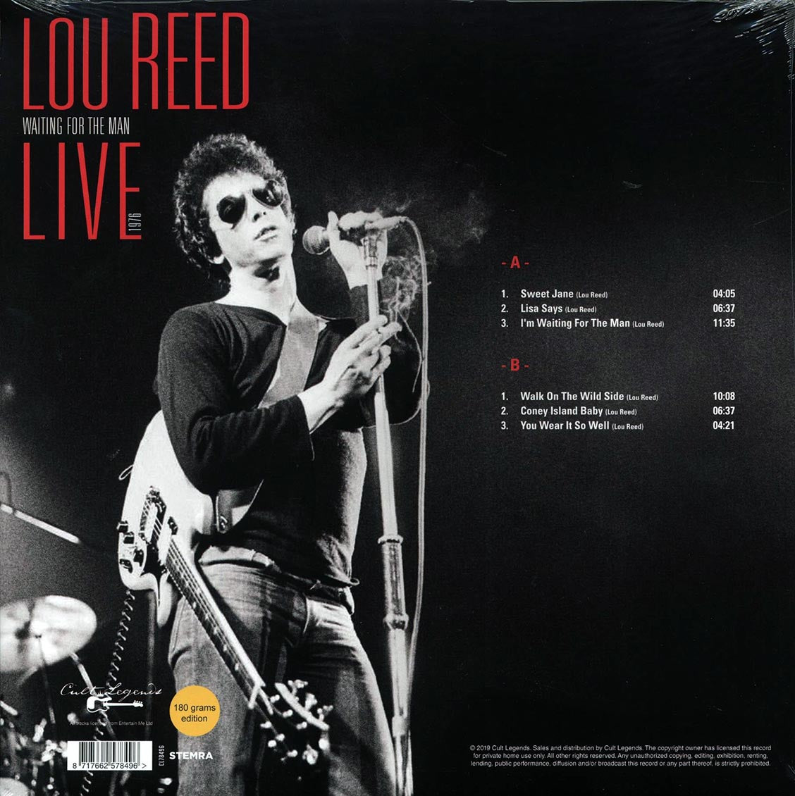 Lou Reed - Waiting For The Man Live 1976: Roxy Theatre, Los Angeles, January - Vinyl LP, LP