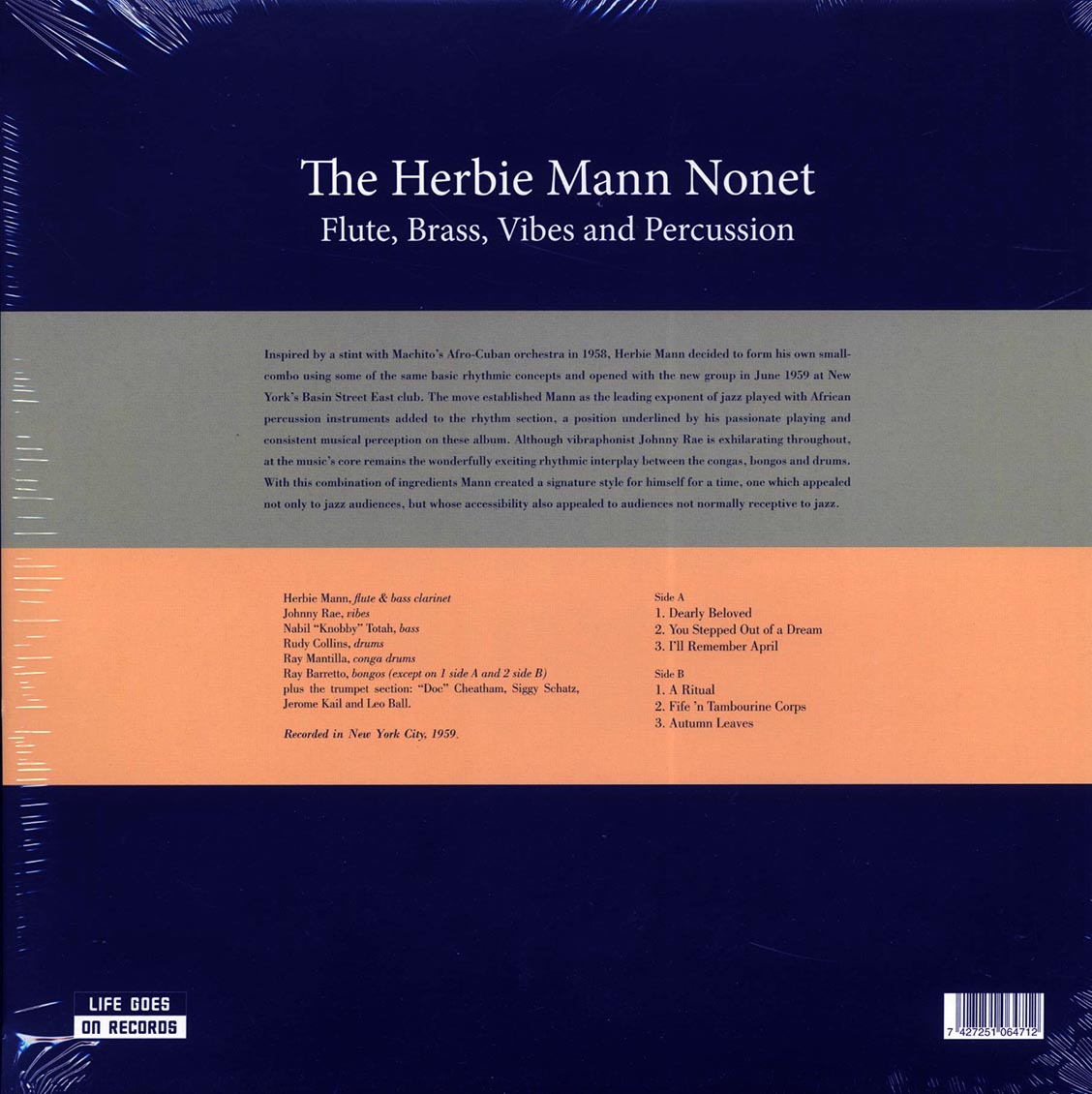 The Herbie Mann Nonet - Flute, Brass, Vibes And Percussion - Vinyl LP, LP