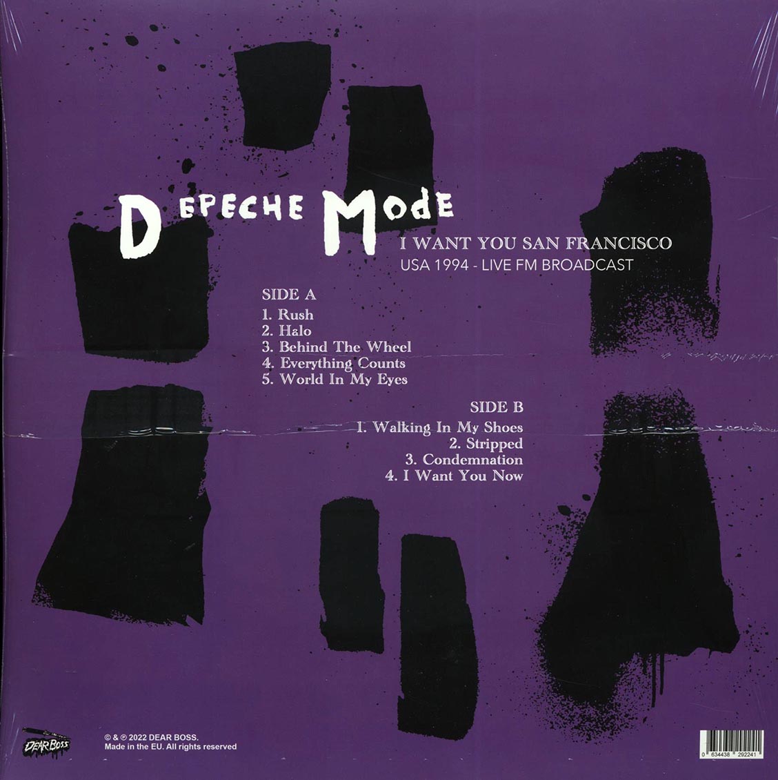 Depeche Mode - I Want You San Francisco: USA 1994 Live FM Broadcast (ltd. 300 copies made) (colored vinyl) - Vinyl LP, LP