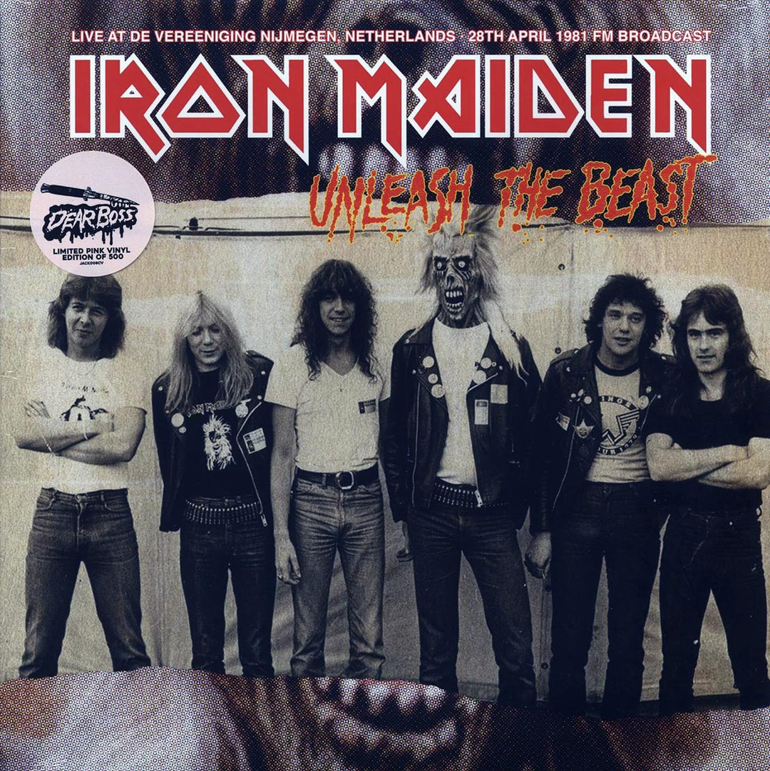 Iron Maiden - Unleash The Beast: Live At De Vereeniging Nijmegen, Netherlands 28th April 1981 FM Broadcast (ltd. 500 copies made) (pink vinyl) - Vinyl LP