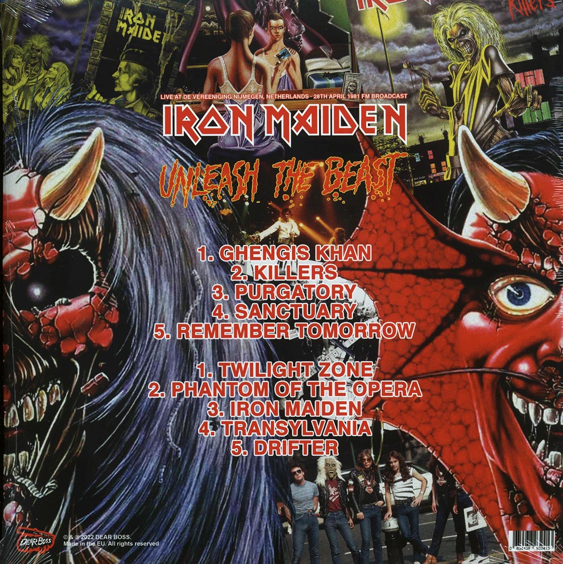 Iron Maiden - Unleash The Beast: Live At De Vereeniging Nijmegen, Netherlands 28th April 1981 FM Broadcast (ltd. 500 copies made) (pink vinyl) - Vinyl LP, LP