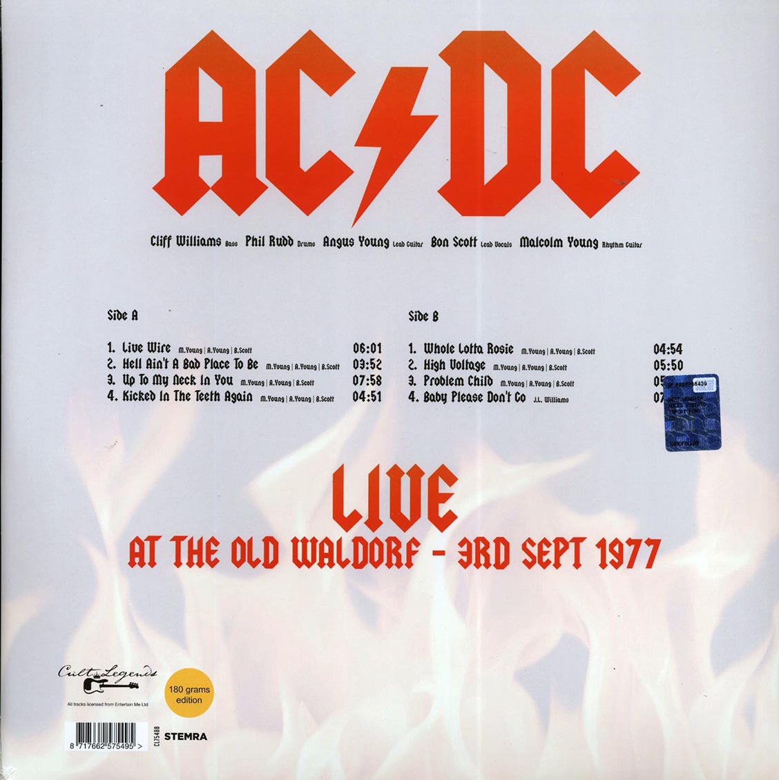 AC/DC - Live At The Old Waldorf: 3rd Sept 1977 - Vinyl LP, LP