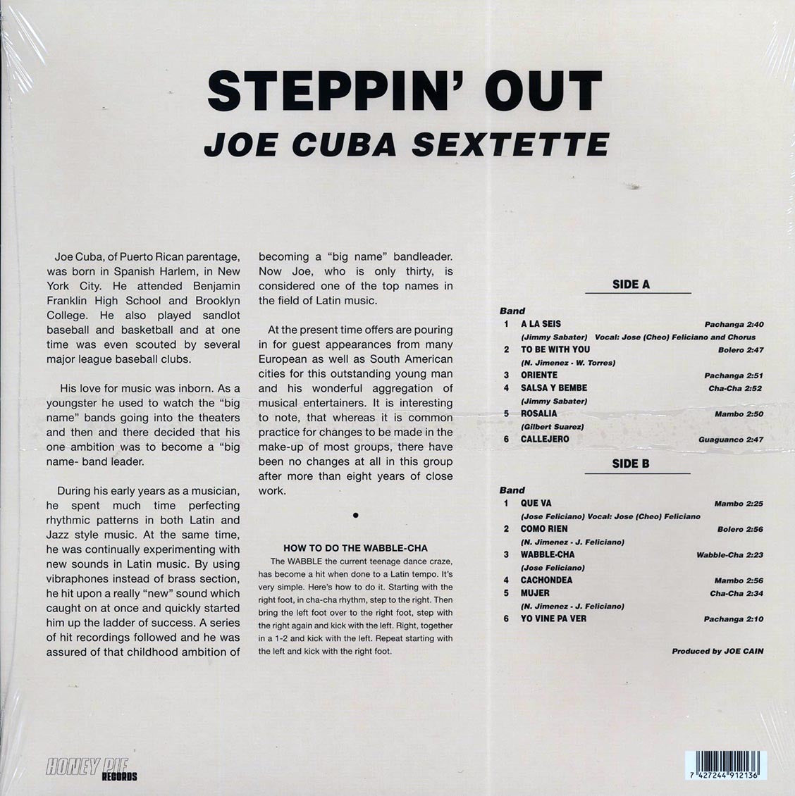 Joe Cuba Sextette - Steppin' Out - Vinyl LP, LP
