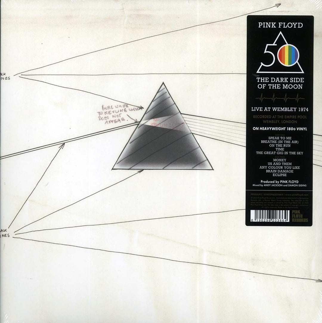 Pink Floyd - Dark Side Of The Moon: Live At Wembley 1974 (50th Anniv. Ed.) (180g) - Vinyl LP