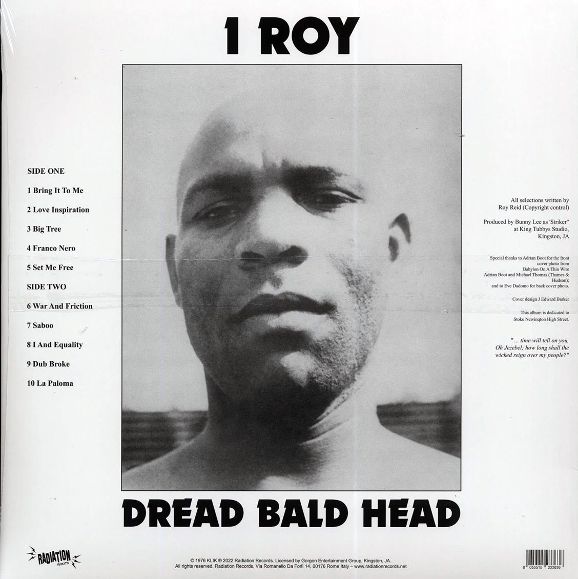 I Roy - Dread Bald Head - Vinyl LP, LP