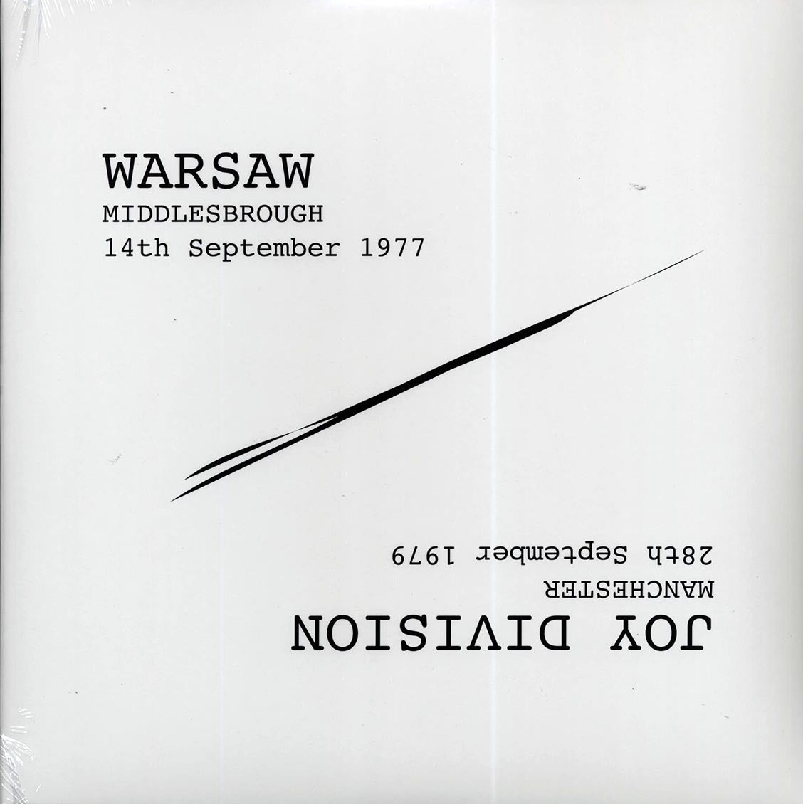 Joy Division, Warsaw - Manchester 28th September 1979 + Middlesbrough 14th September 1977 - Vinyl LP