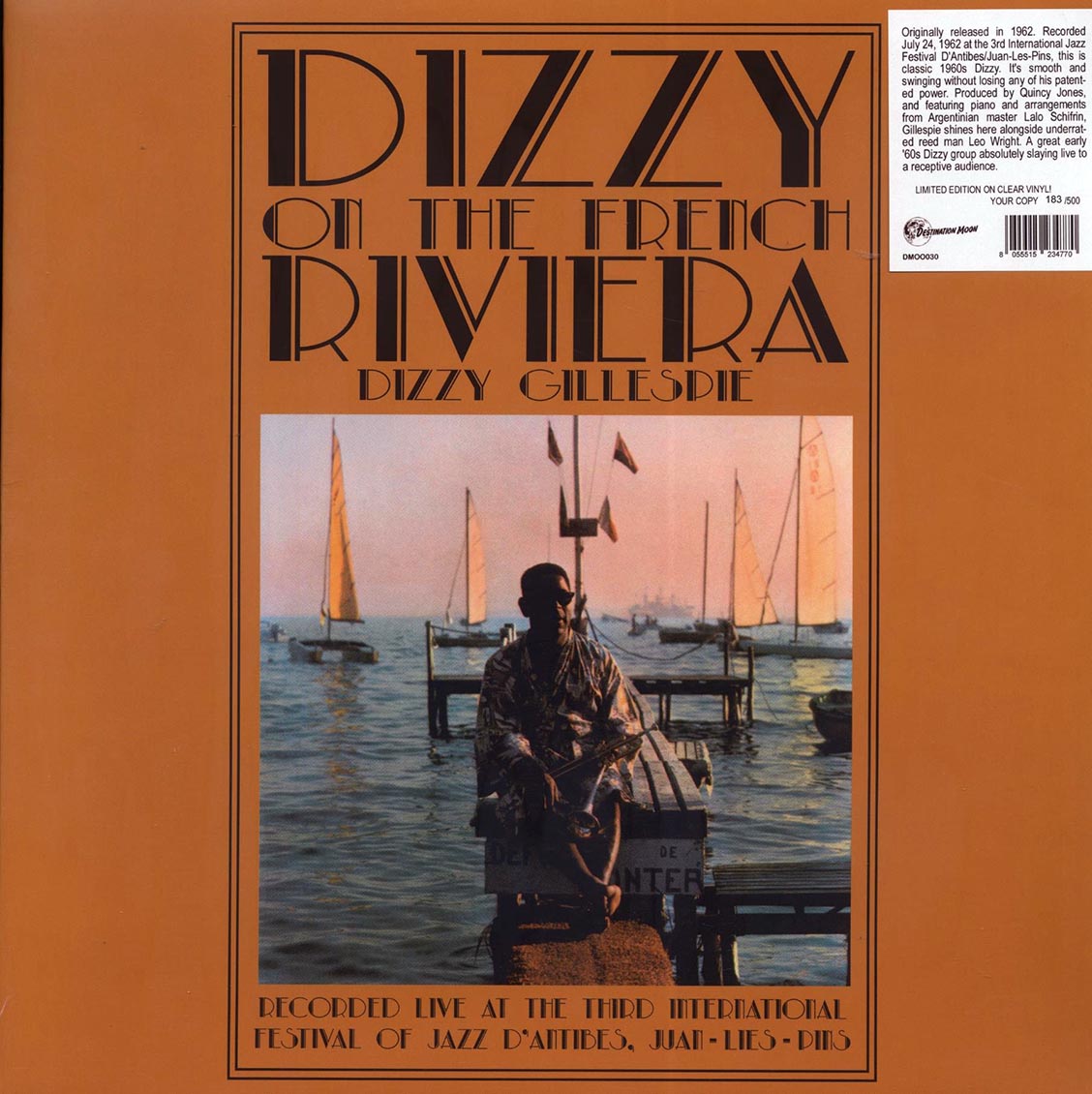 Dizzy Gillespie - Dizzy On The French Riviera: Recorded Live At The Third International Festival Of Jazz D'Antibes/ Juan-Les-Pins (ltd. 500 copies made) (clear vinyl) - Vinyl LP