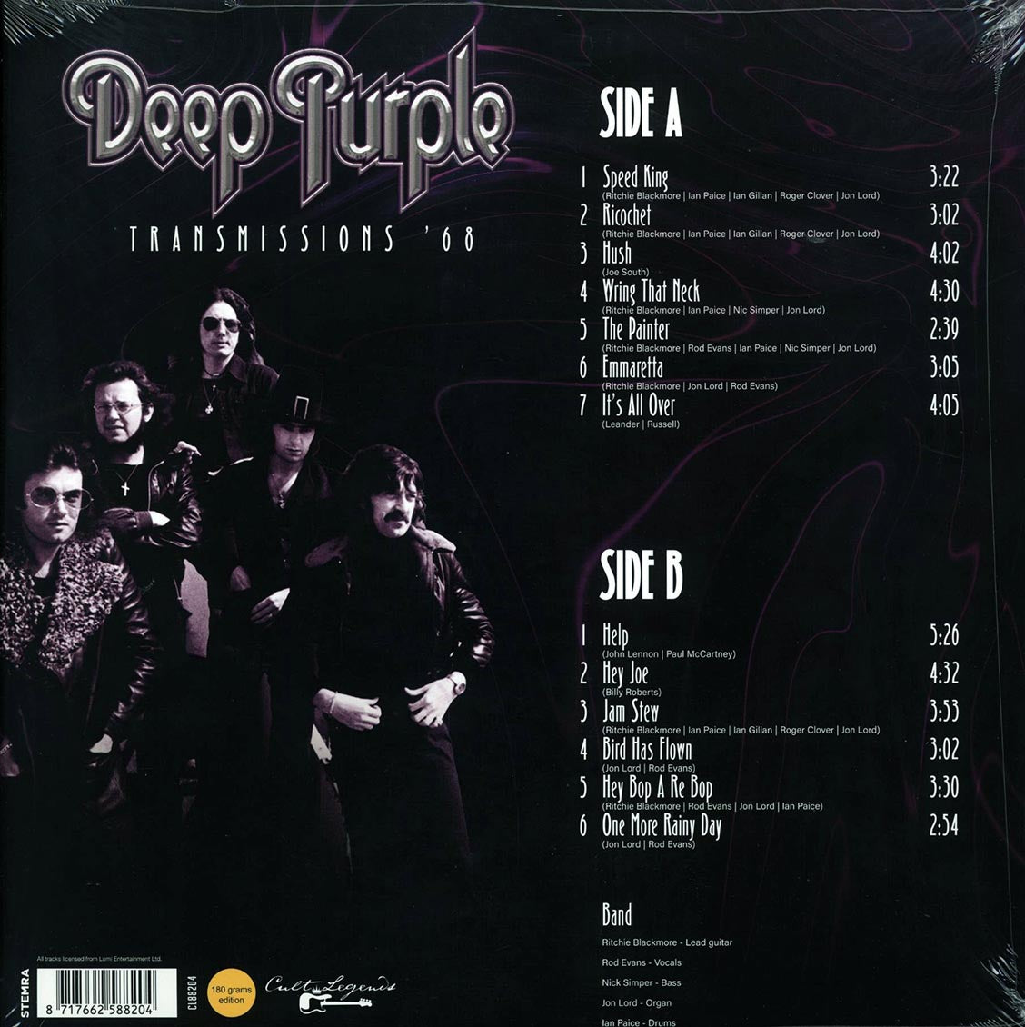 Deep Purple - Transmissions '68 - Vinyl LP, LP