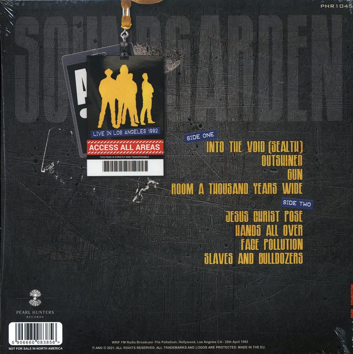 Soundgarden - Uncaged: Live At The Palladium, Hollywood, 1992 (ltd. ed.) (clear vinyl) - Vinyl LP, LP
