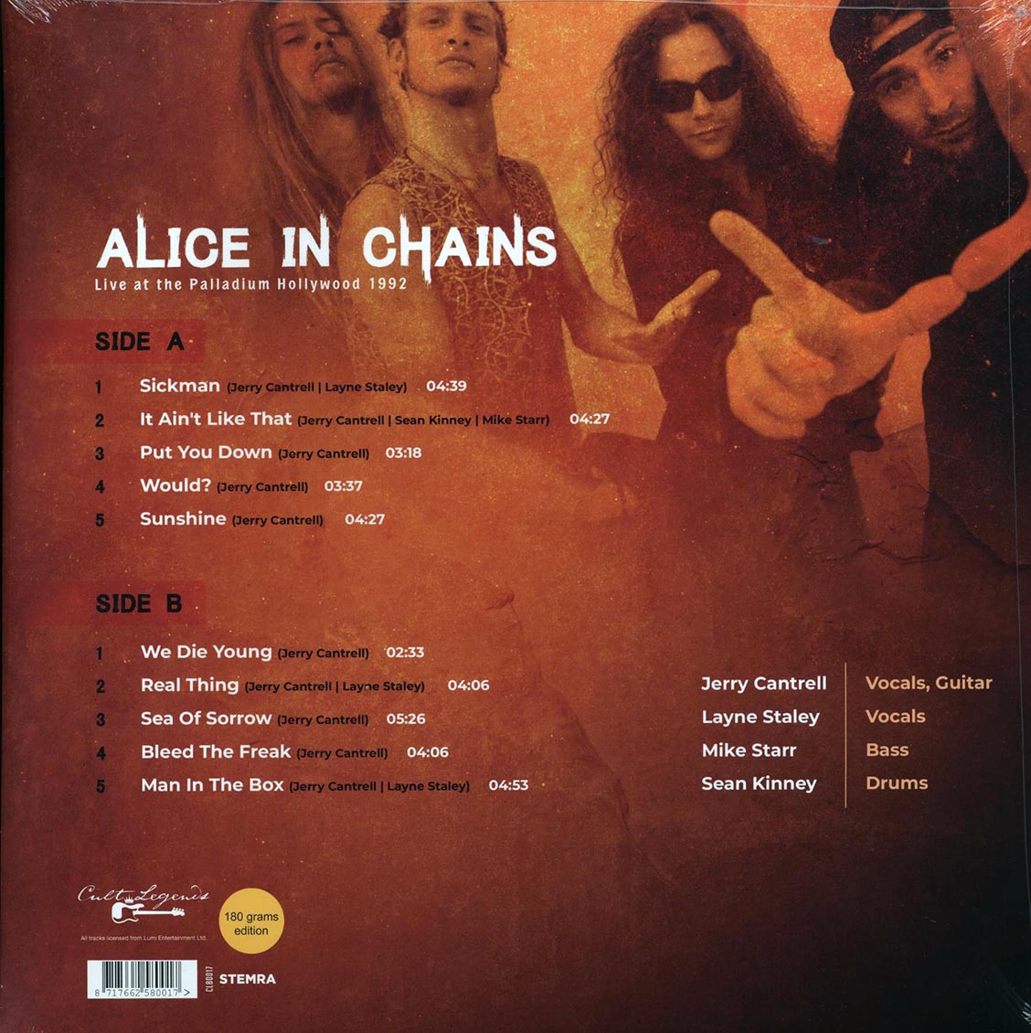 Alice In Chains - Live At The Palladium Hollywood 1992 - Vinyl LP, LP