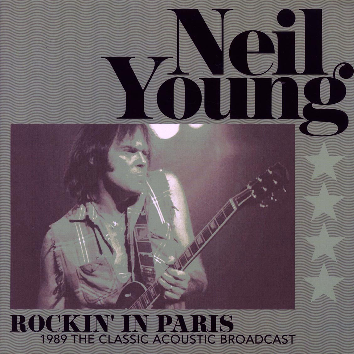 Neil Young - Rockin' In Paris: 1989 The Classic Acoustic Broadcast (ltd. 500 copies made) (green vinyl) - Vinyl LP