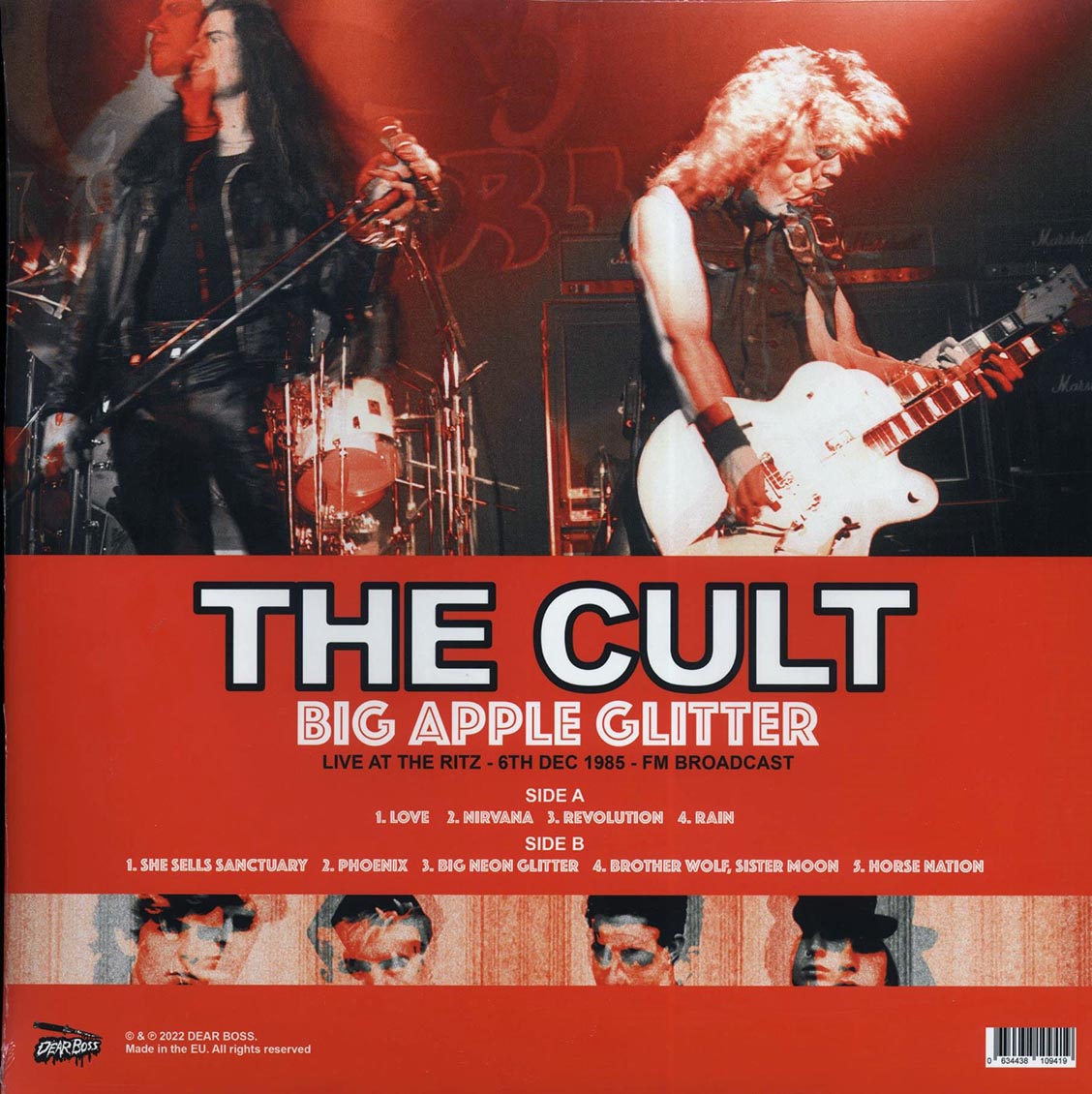 The Cult - Big Apple Glitter: Live At The Ritz, 6th December 1985 (ltd. 300 copies made) (colored vinyl) - Vinyl LP, LP