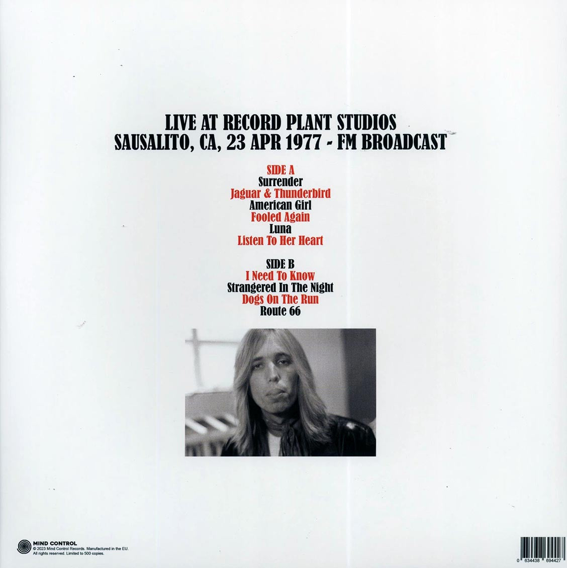 Tom Petty & The Heartbreakers - Surrender In California: The Sausalito Record Plant Broadcast - Vinyl LP, LP