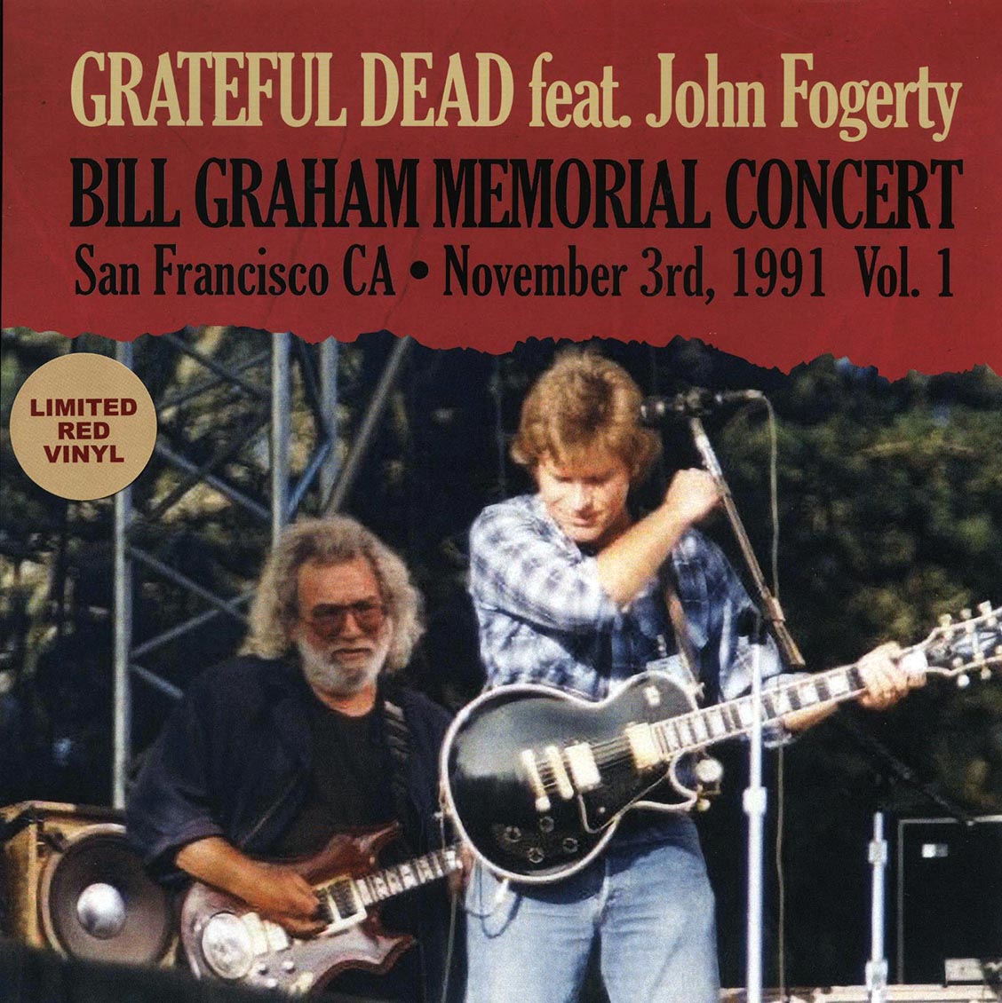 Grateful Dead, John Fogerty - Bill Graham Memorial Concert Volume 1: San Francisco CA, November 3rd, 1991 (red vinyl) - Vinyl LP