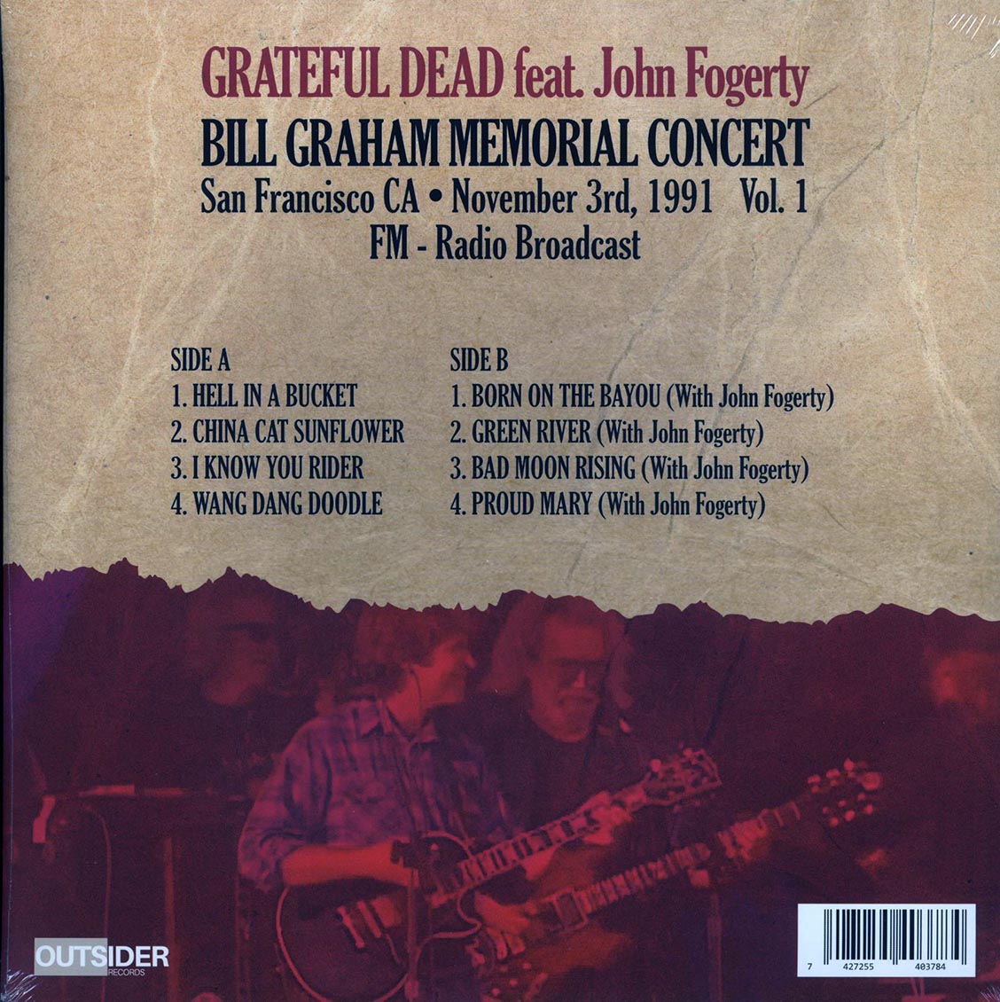 Grateful Dead, John Fogerty - Bill Graham Memorial Concert Volume 1: San Francisco CA, November 3rd, 1991 (red vinyl) - Vinyl LP, LP