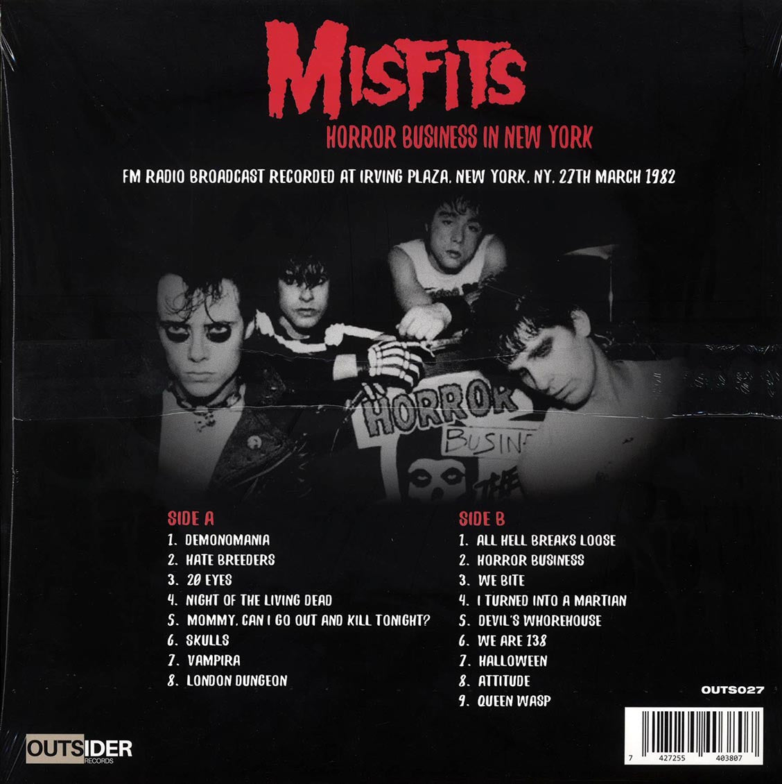 Misfits - Horror Business In New York (violet vinyl) - Vinyl LP, LP