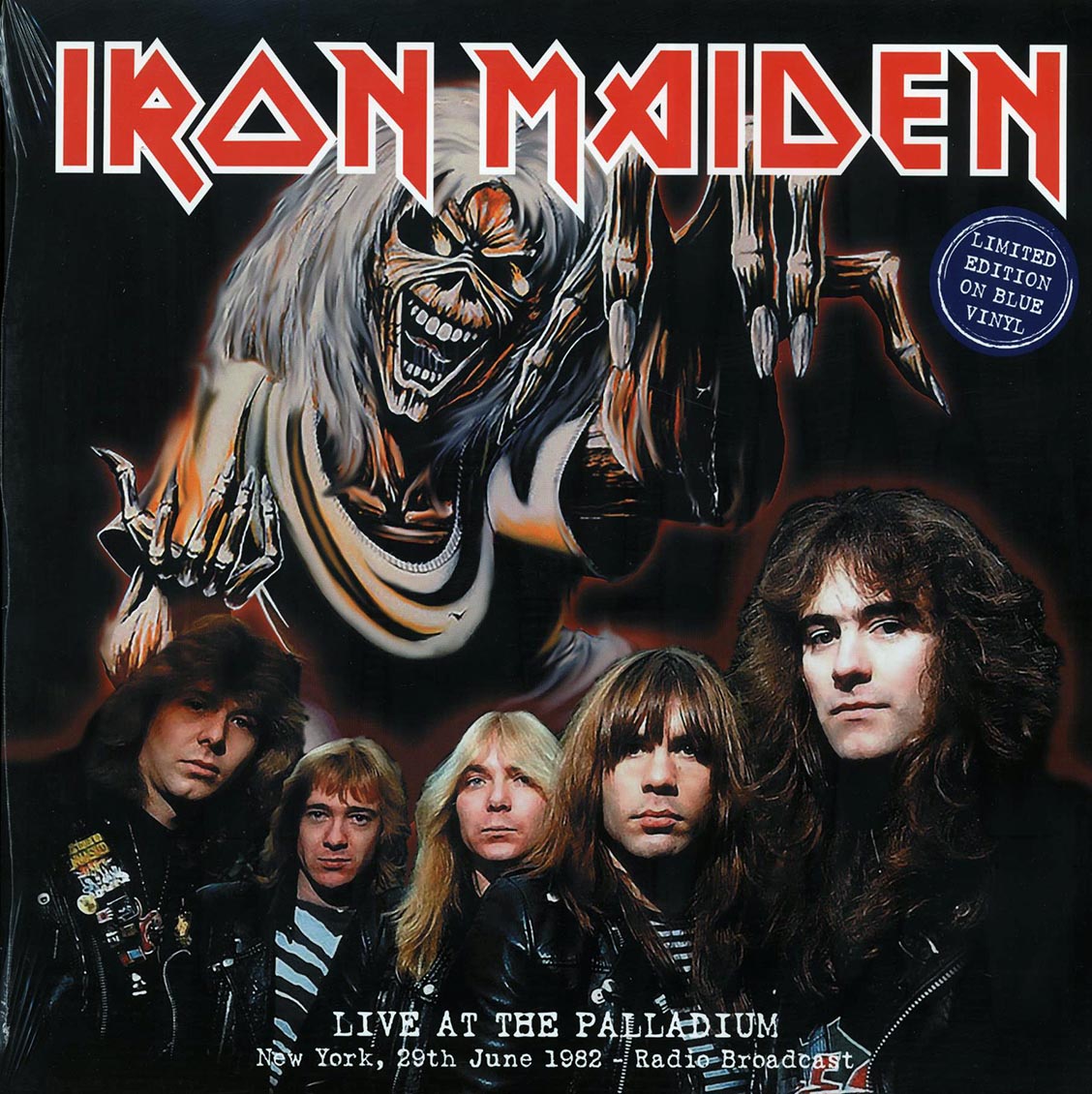 Iron Maiden - Live At The Palladium, New York, 29th June 1982 Radio Broadcast (ltd. 500 copies made) (blue vinyl) - Vinyl LP