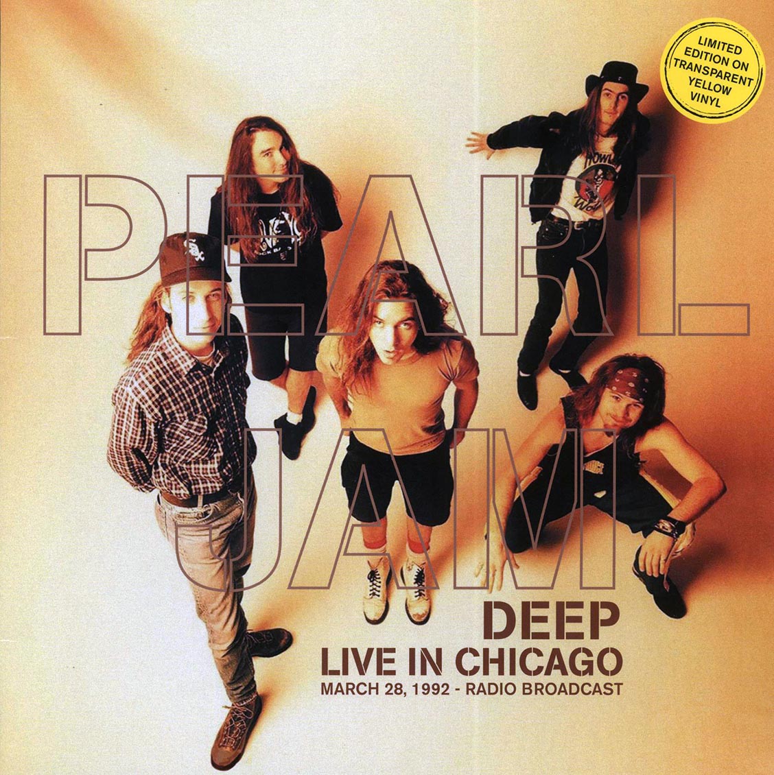 Pearl Jam - Deep: Live In Chicago, March 28, 1992 (ltd. 500 copies made) (yellow vinyl) - Vinyl LP