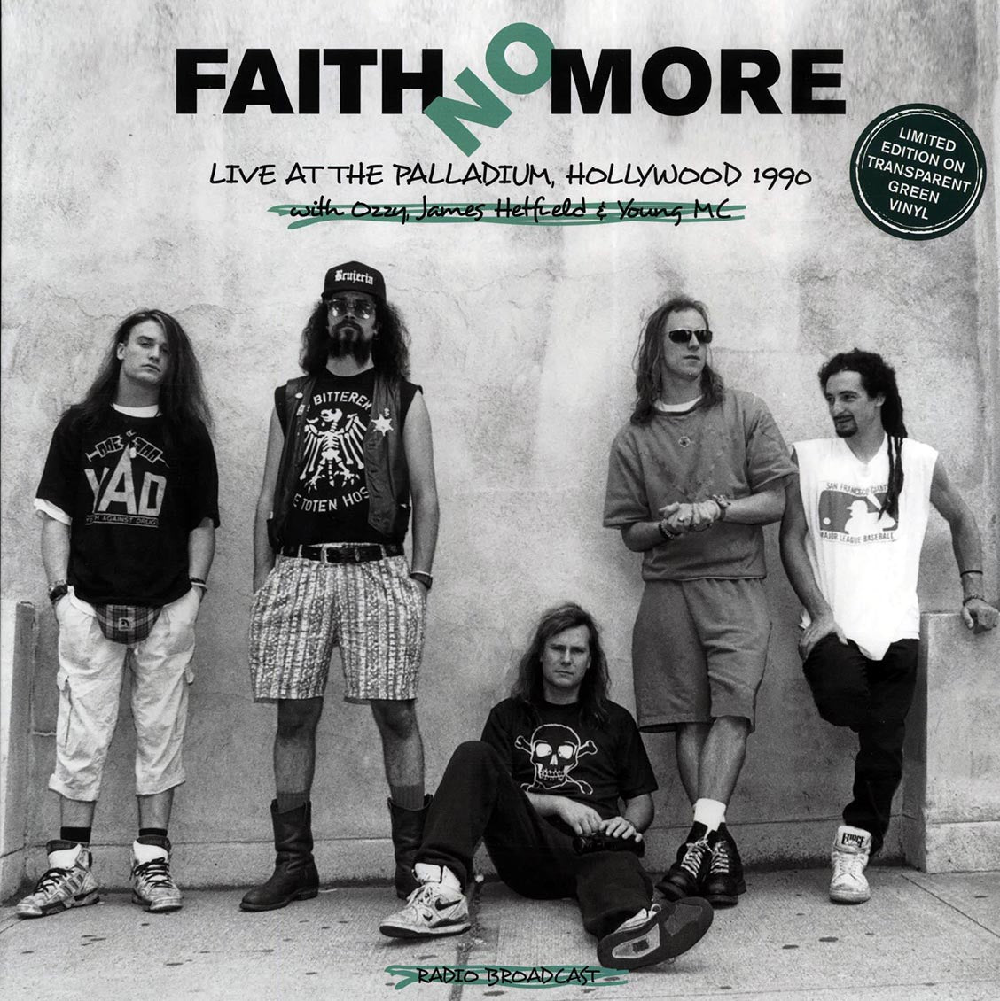 Faith No More - Live At Palladium, Hollywood 1990 (ltd. 500 copies made) (green vinyl) - Vinyl LP