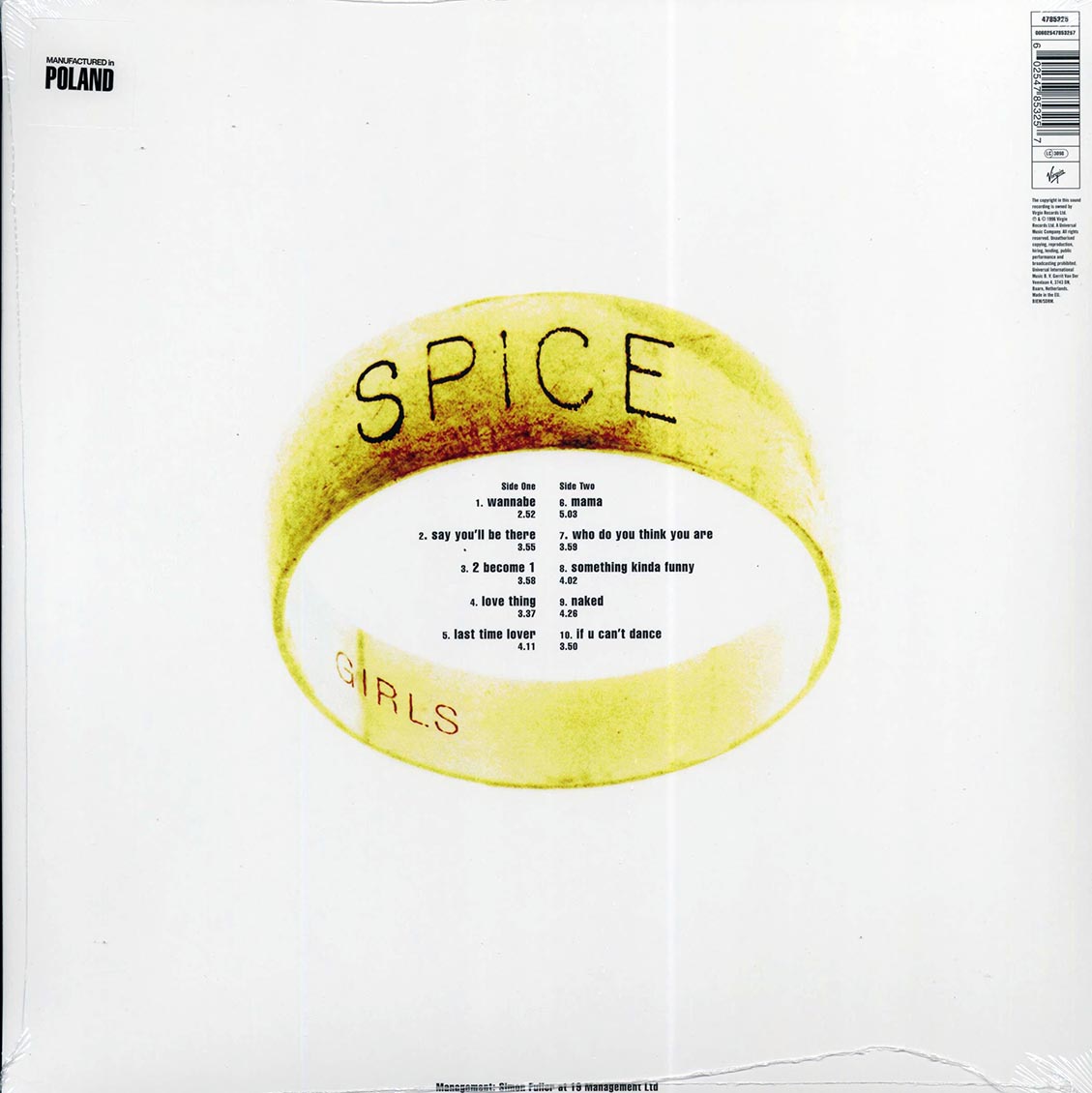 Spice Girls - Spice (incl. mp3) (180g) (remastered) - Vinyl LP, LP