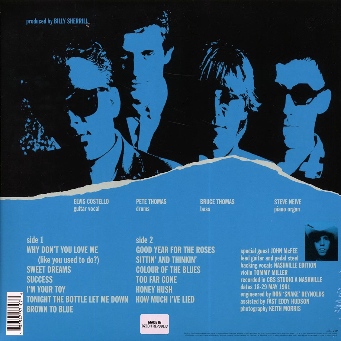 Elvis Costello & The Attractions - Almost Blue (incl. mp3) (180g) - Vinyl LP, LP