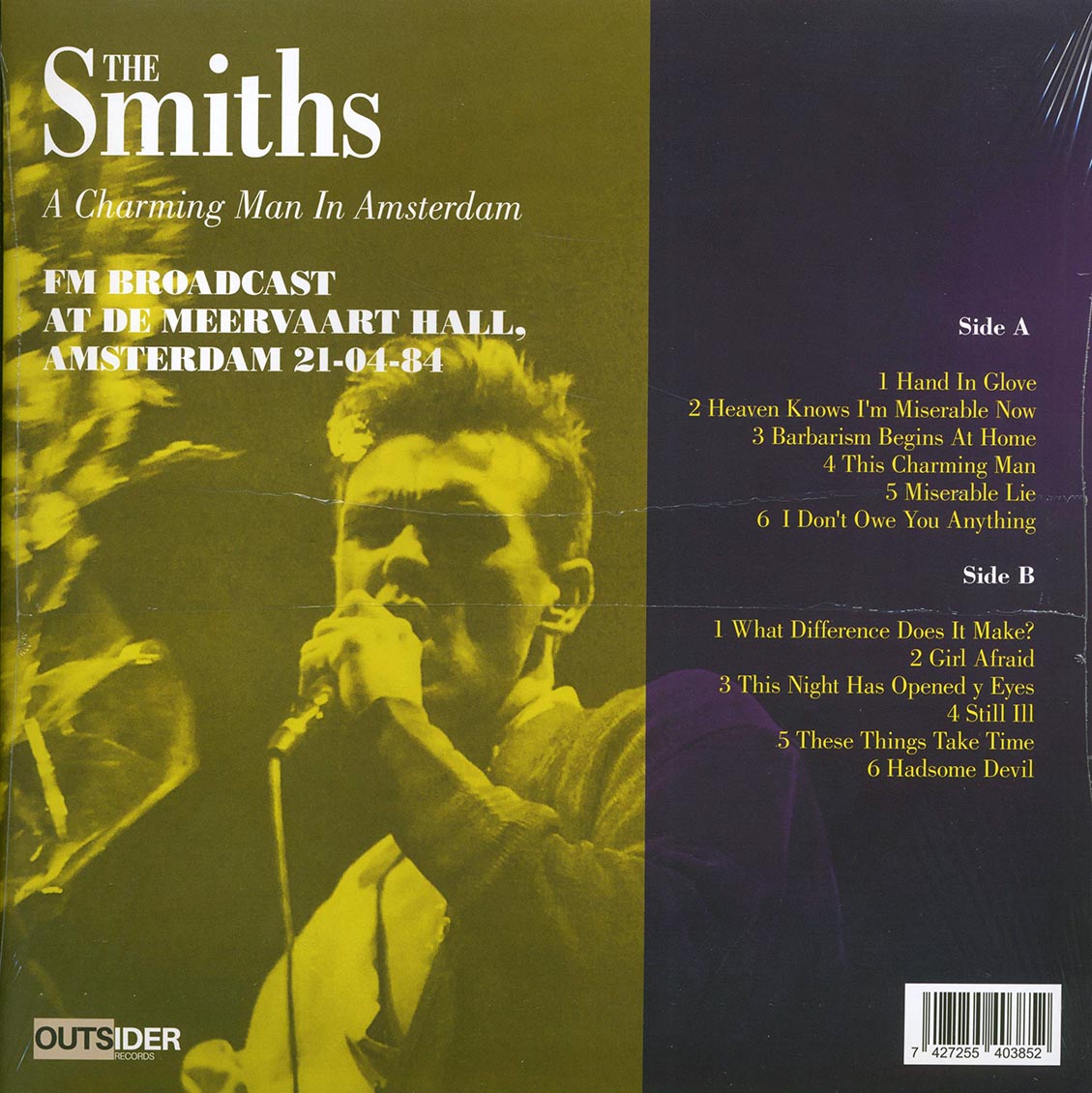 The Smiths - A Charming Man In Amsterdam: De Meervaart Hall, 21-04-84 (ltd. ed.) (purple vinyl) - Vinyl LP, LP