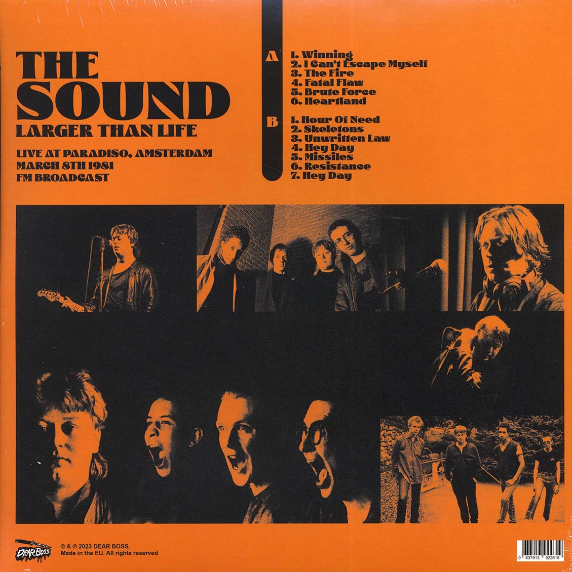 The Sound - Larger Than Life: Live At Paradiso, Amsterdam, March 8, 1981 - Vinyl LP, LP