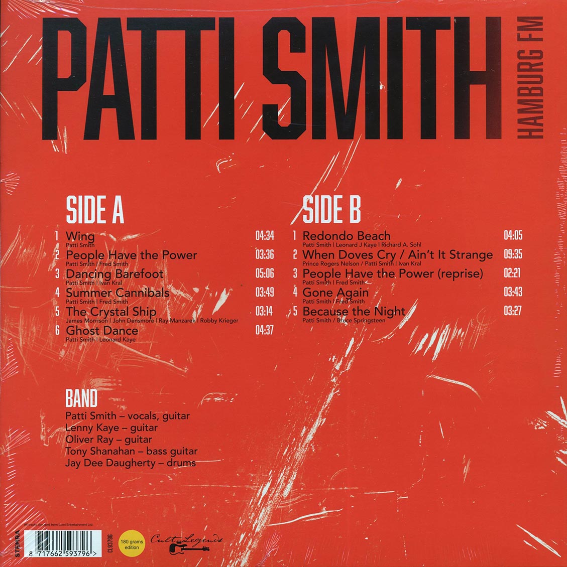 Patti Smith - Hamburg FM: Best Of Patti Smith Live At Musikhalle, Hamburg, Germany, August 1, 1996 - Vinyl LP, LP