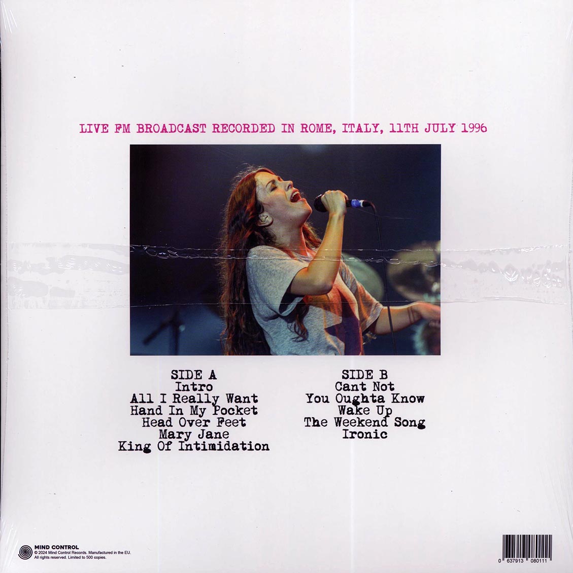 Alanis Morissette - Enough About You: Live In Rome, Italy, 11th July 1996 - Vinyl LP, LP