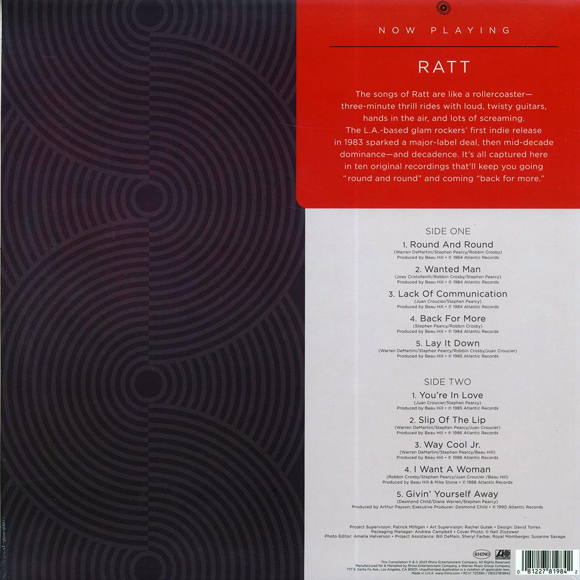 Ratt - Now Playing (red vinyl) - Vinyl LP, LP