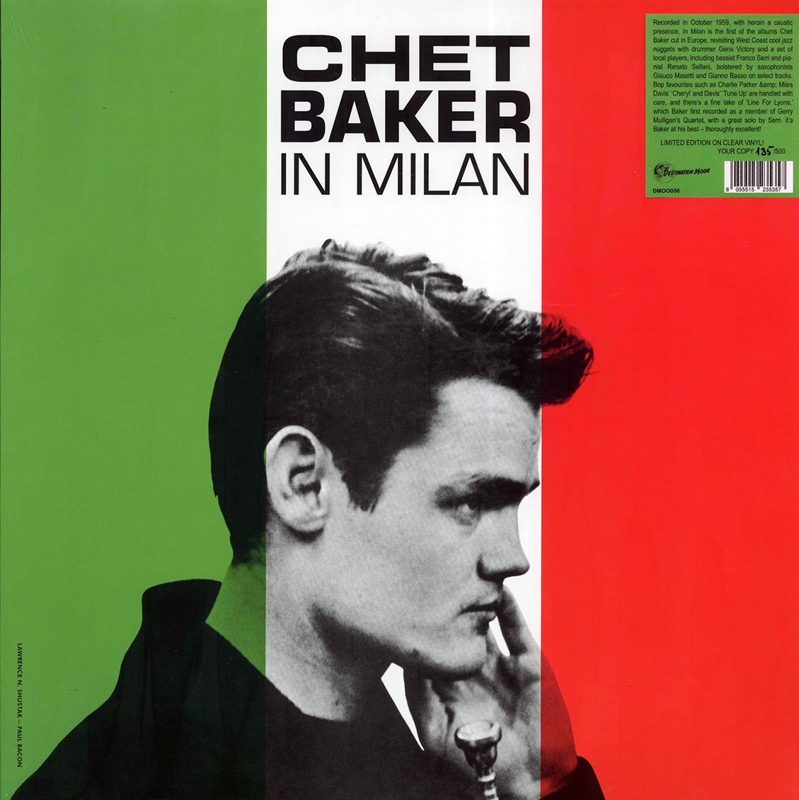 Chet Baker - In Milan (ltd. 500 copies made) (clear vinyl) - Vinyl LP
