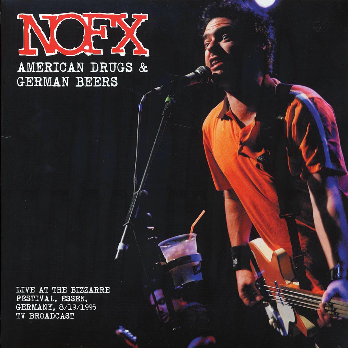 NOFX - American Drugs & German Beers: Live At The Bizzarre Festival, Essen, Germany, 8/19/1995 TV Broadcast (ltd. 500 copies made) (pink vinyl) - Vinyl LP