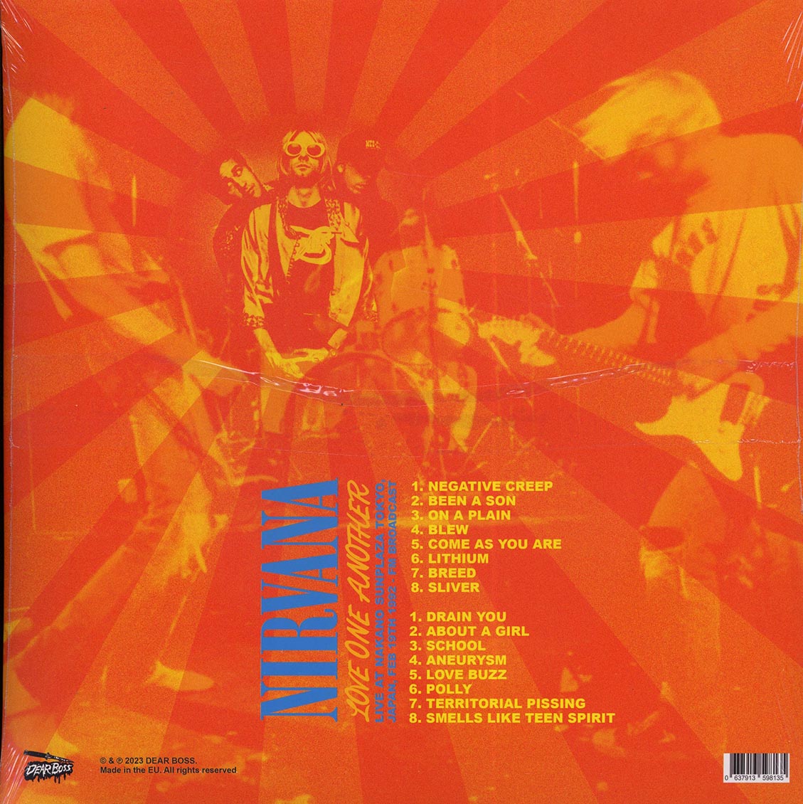 Nirvana - Love One Another: Live Nakano Sunplaza Tokyo, Japan, February 19th, 1992 (ltd. 300 copies made) (orange vinyl) - Vinyl LP, LP